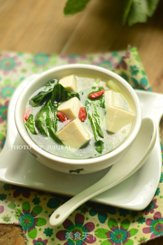 小白菜豆腐汤的做法