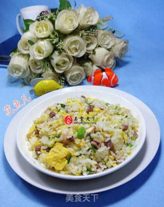 鸡蛋羊肉炒饭