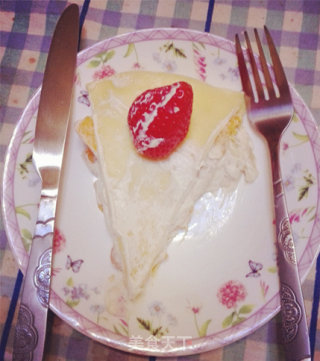 榴芒草莓千层蛋糕的做法