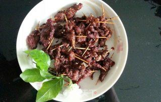 牙签牛肉的做法