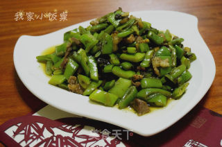 榄菜肉碎四季豆的做法