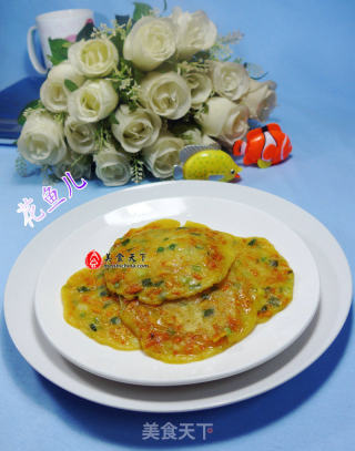 花鱼儿家的吃吃~~~~~~香葱虫草菇煎饼的做法