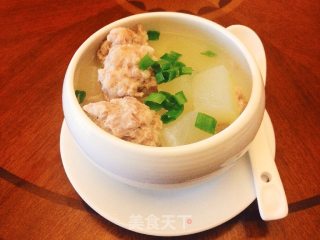 肉丸炖冬瓜的做法