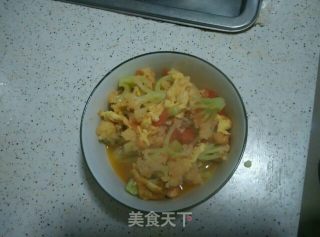 番茄鸡蛋花菜的做法