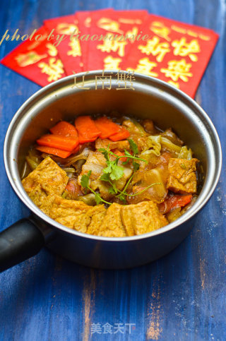 白菜炖豆腐的做法