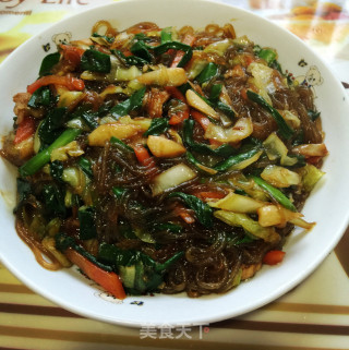 卷心菜五花肉炒粉条的做法