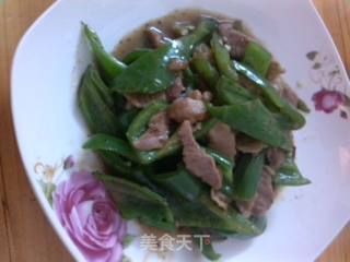 青椒肉片的做法