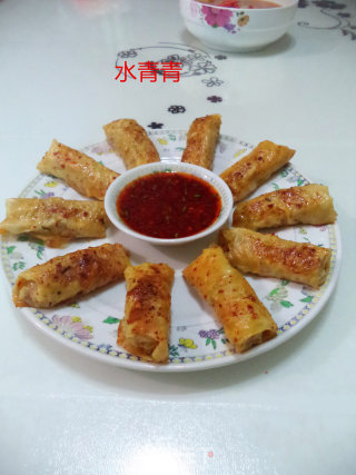 香煎猪肉腐竹卷的做法