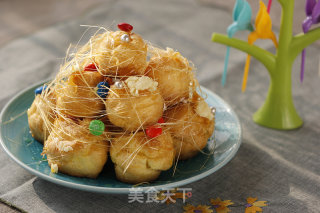 金丝泡芙塔的做法