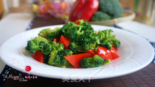 彩椒西兰花的做法