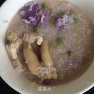 豌豆鸡粥的做法