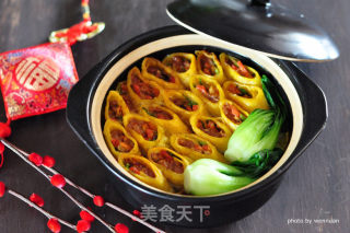 砂锅咯吱卷的做法