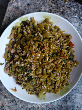 酸豆角炒肉末的做法