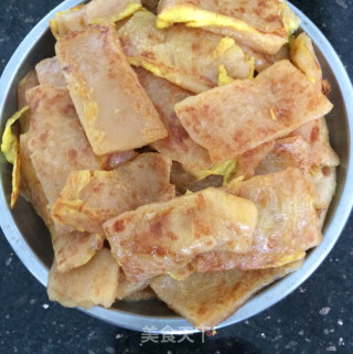 蛋煎年糕的做法