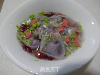 紫色素馄饨的做法