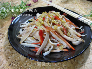 蒜香手撕杏鲍菇的做法