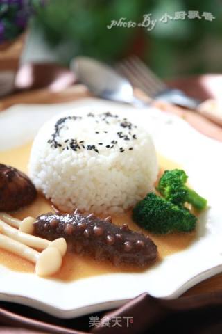 鲍汁海参捞饭的做法
