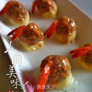 肉末虾仁球的做法