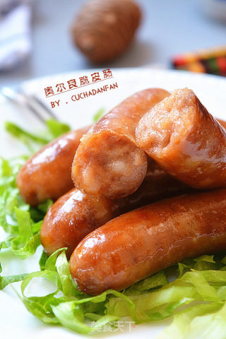 奥尔良脆皮肠的做法