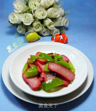 尖椒炒红培根的做法