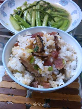 花样米饭—腊肠焖饭的做法