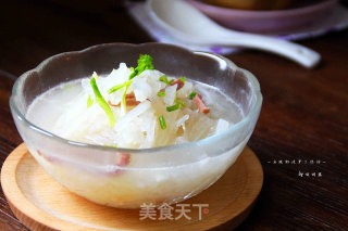 【火腿虾皮萝卜丝汤】：节后下火消脂必备的做法