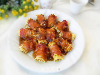 培根豆皮卷的做法