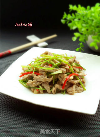 芫爆肉丝的做法