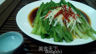 香灼油麦菜的做法
