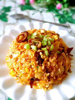 辣白菜炒饭的做法