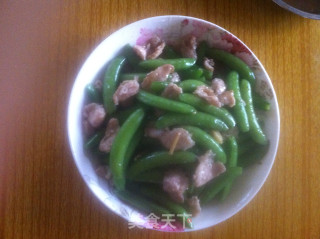 肉片炒甜豆的做法