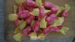粉色花生牛扎糖的做法