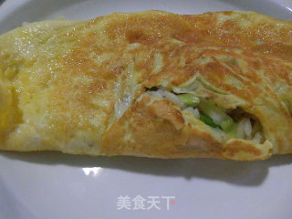 蛋饼包饭的做法