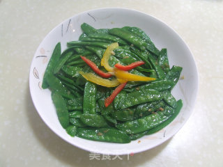 蒜蓉荷兰豆的做法