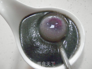 黑芝麻糊汤元的做法