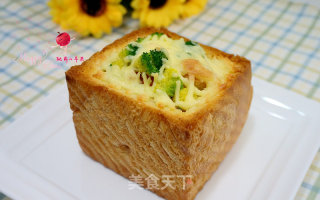 蔬菜奶酪吐司盒的做法