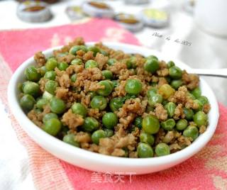 肉末豌豆的做法