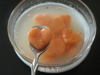 胡萝卜爱心汤圆的做法