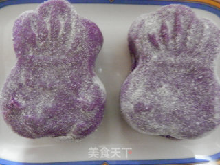 紫薯糯米饼的做法