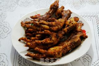 烧烤味的炒凤爪的做法