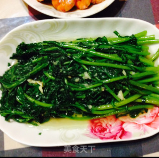 清炒茼蒿的做法