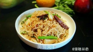 豆干蒜蔬蒸拌面的做法