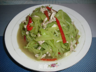 莴苣肉丝的做法