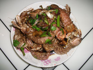 椒香濑尿虾的做法