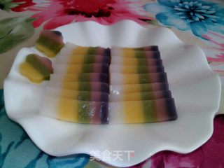 炫丽彩皮冻的做法