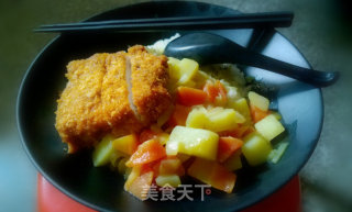日式咖喱猪排饭的做法