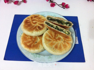 荠菜鸡蛋豆渣馅饼的做法