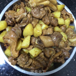 土豆焖鸭的做法