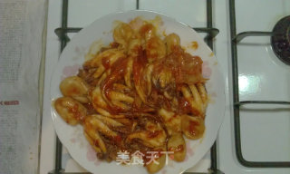 辣白菜炒章鱼的做法