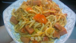 咖喱乌冬面的做法